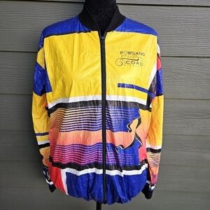 Vintage 1990s Portland Hood to Coast Tyvek Jacket Zip Up Windbreaker Size Large
